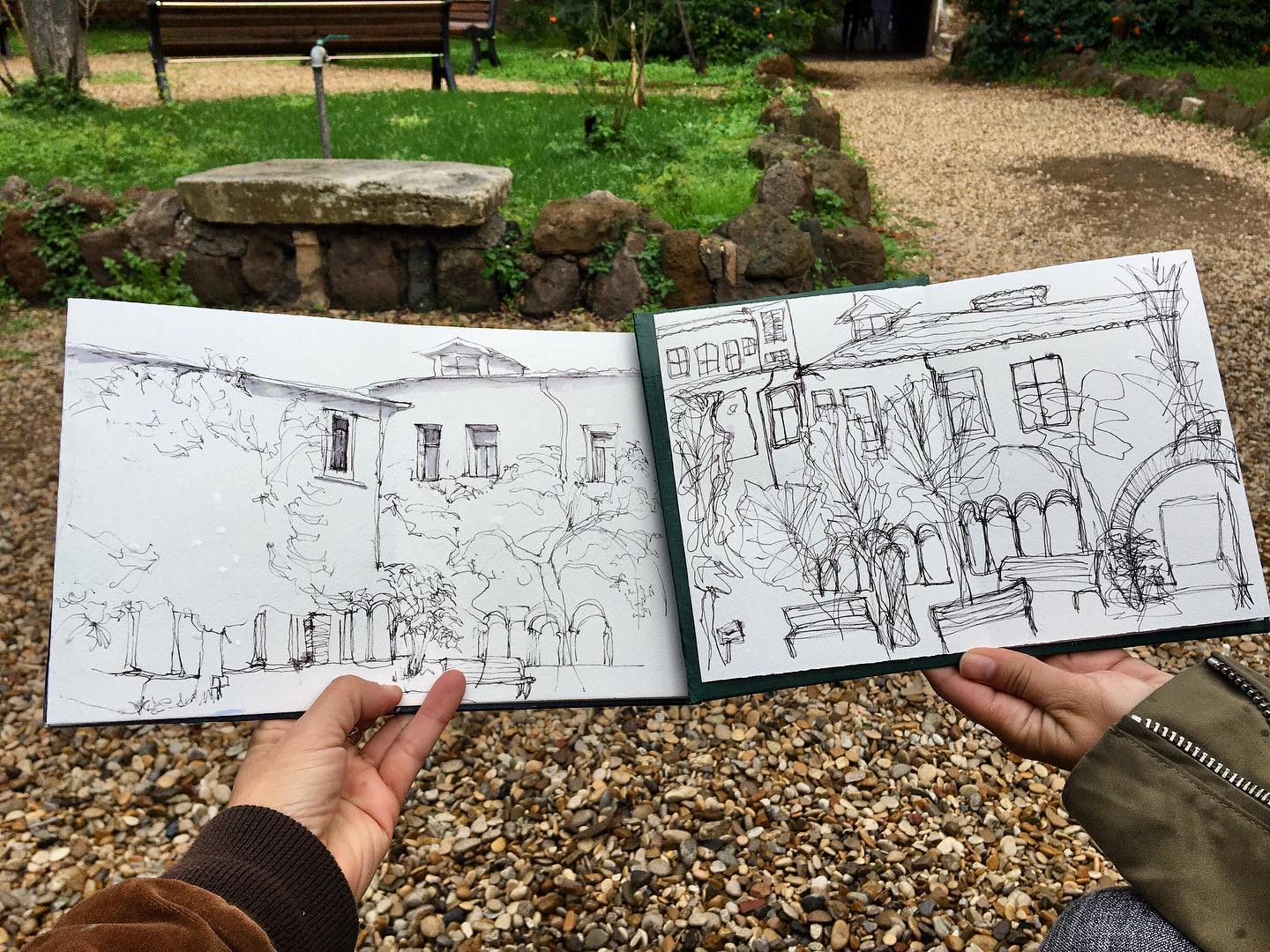 Sketching Tour with Watercolour Sketchbook at Sketching Rome Tours